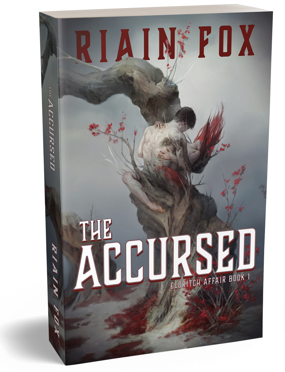 3D rendering of the Accursed paperback book
